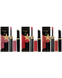 Max Factor Lipfinity 24HRS Duo Lip Colour + Top Coat Pack Of 3