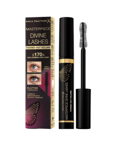 Max Factor Masterpiece Divine Lashes Fanned-Out Volume Mascara 001 Rich Black Pack Of 3