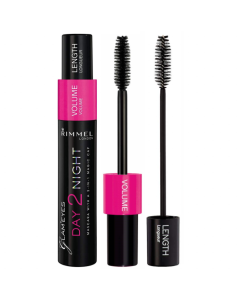 Rimmel Glam'Eyes Day 2 Night Mascara 001 Black Pack Of 3