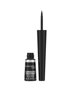 Rimmel Scandaleyes Exaggerate Liquid Eyeliner 001 100% Black Pack Of 3